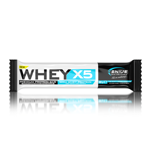 [OMF-0069] WHEY-X5 PROTEIN BAR 48g (caramel roasted coconut)